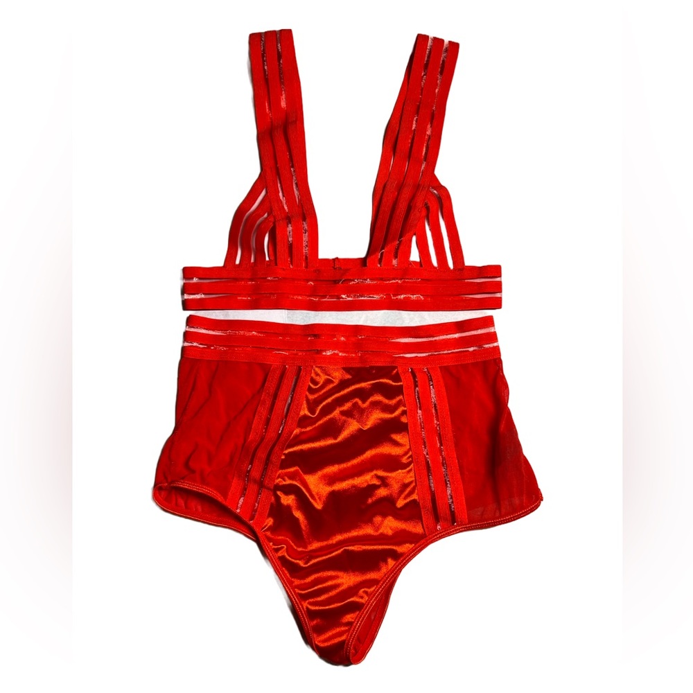 Red size small high waisted vintage set